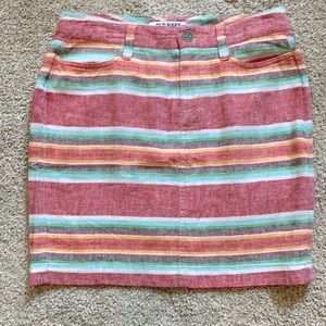 Old navy skirt size 0 multi colored